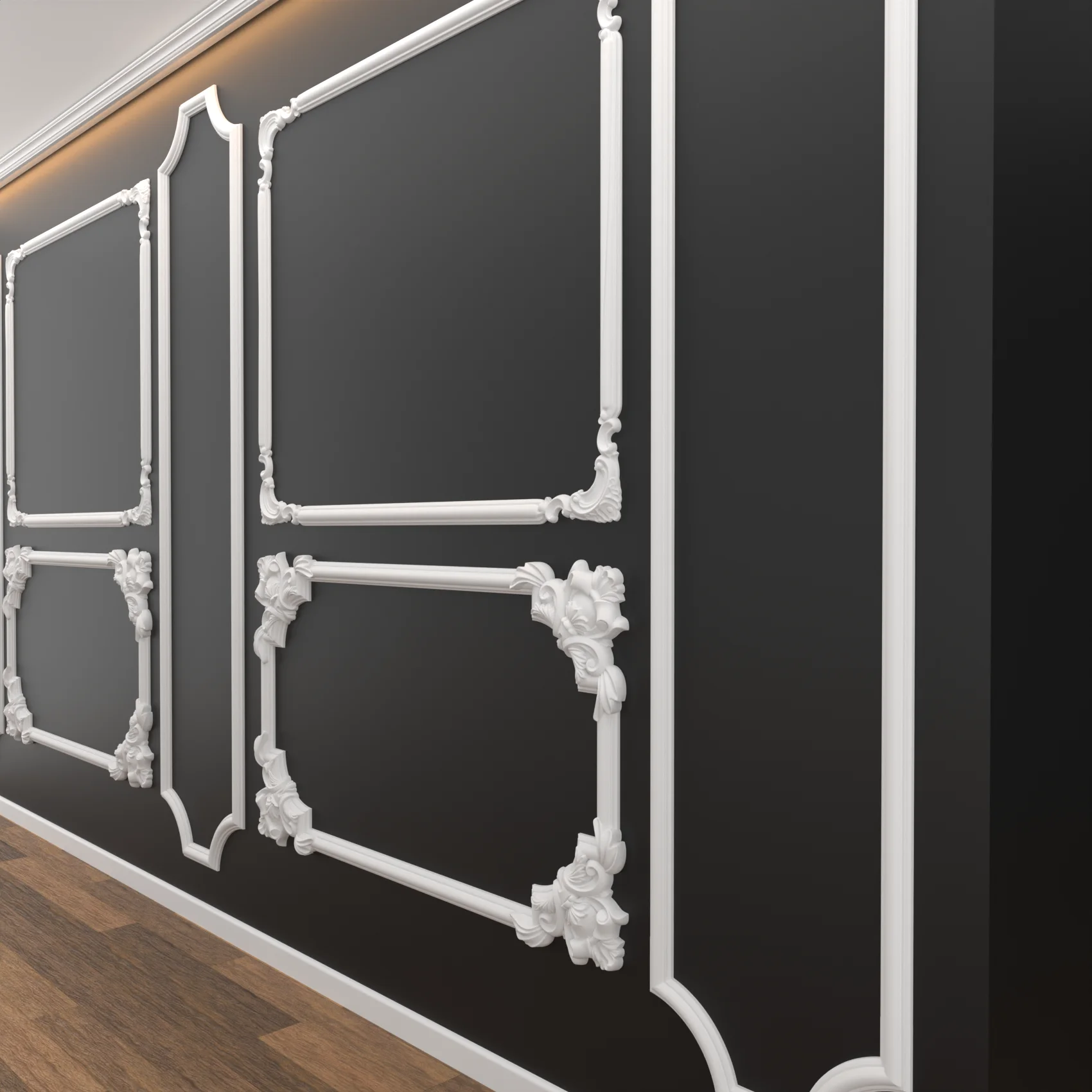 Brau  decorativ, din HDP, HCR 518,  4cmx2cmx200cm [3]