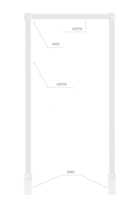 Brau din poliuretan, Grand Decor CR 779, 7.6cmx2cmx200cm [8]