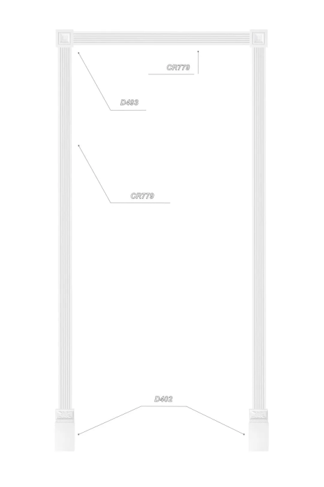 Brau din poliuretan, Grand Decor CR 779, 7.6cmx2cmx200cm [7]