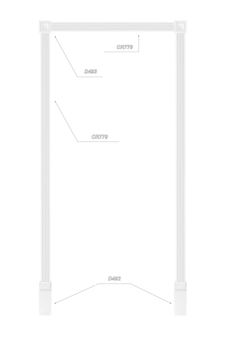 Brau din poliuretan, Grand Decor CR 779, 7.6cmx2cmx200cm [10]