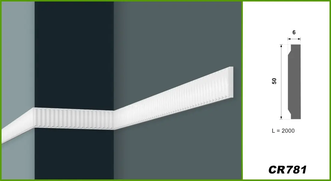 Brau din poliuretan, Grand Decor CR 781, 5cmx6cmx200cm [2]