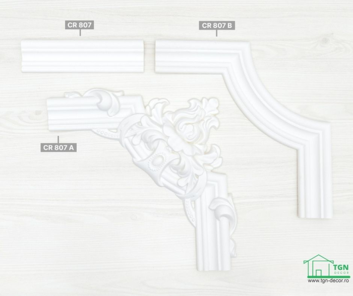 Brau din poliuretan, Grand Decor CR 807, 5.4cmx1.5cmx200cm [14]