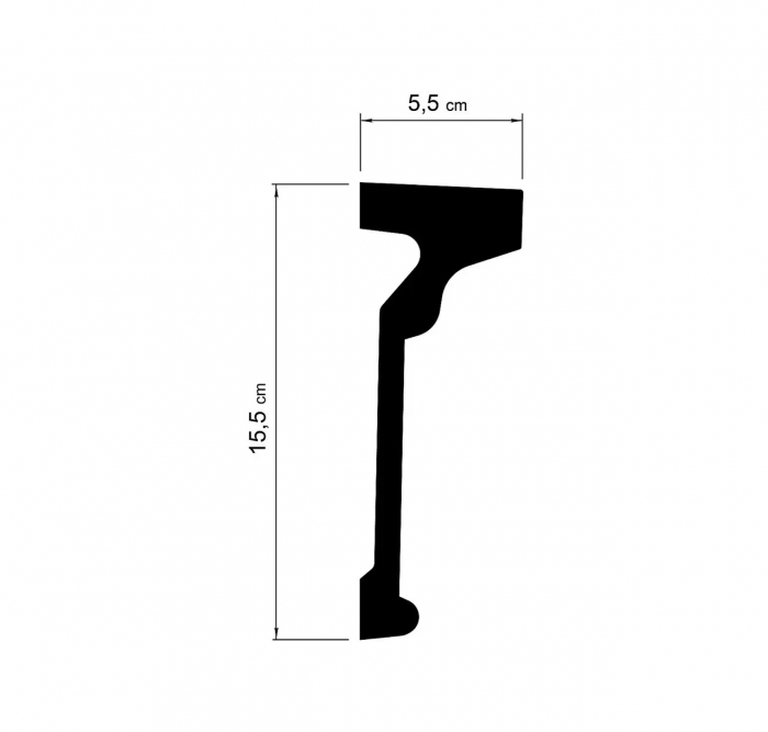 Brau din poliuretan, Grand Decor CR 964, 15cmx5.3cmx200cm [2]