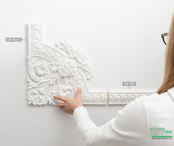 Brau din poliuretan, Grand Decor CR702, 7.7cmx1.9cmx200cm [12]