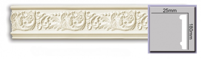 Brau din poliuretan, Harmony M 139, 18cmx2.5cmx200cm [2]