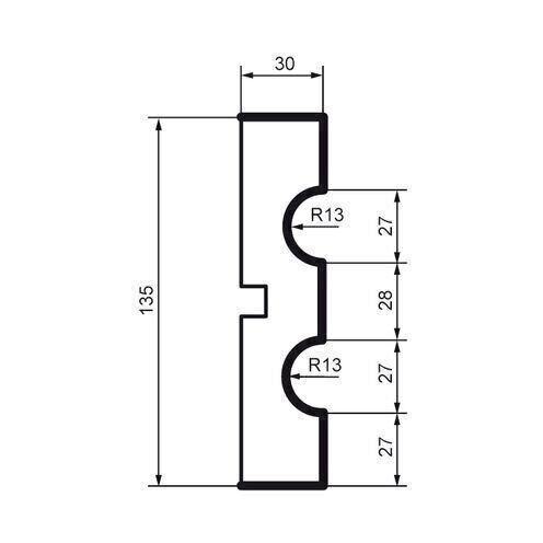 Brâu pentru exterior, MC 118, 13.5cm x 3cm x 200cm [2]