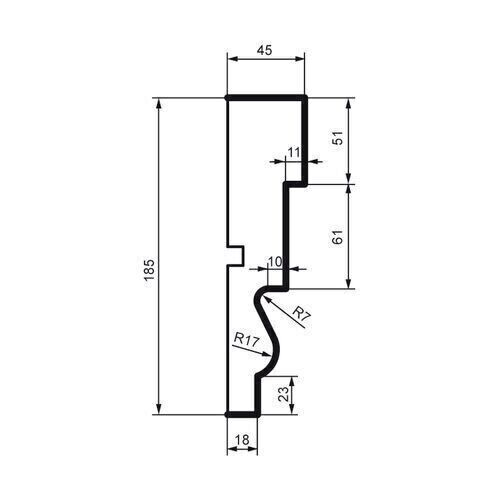 Brâu pentru exterior, MC 137, 18.5cm x 4.5cm x 200cm [2]