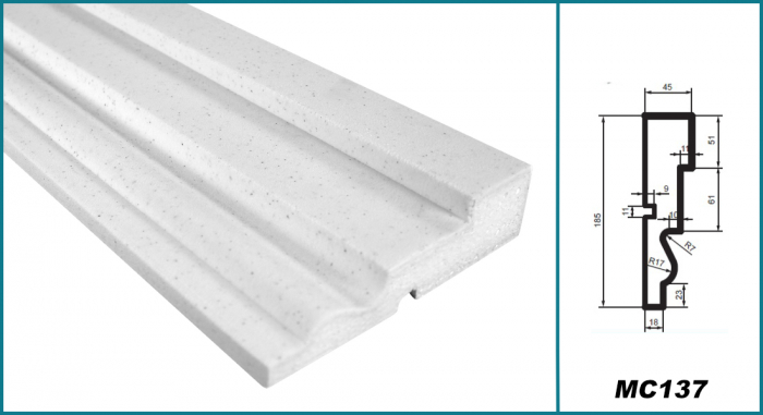 Brâu pentru exterior, MC 137, 18.5cm x 4.5cm x 200cm [5]
