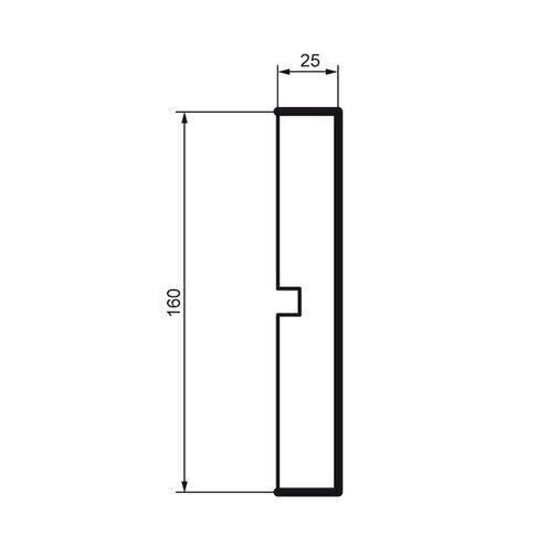 Brâu pentru exterior, MC 145, 16cm x 2.5cm x 200cm [2]