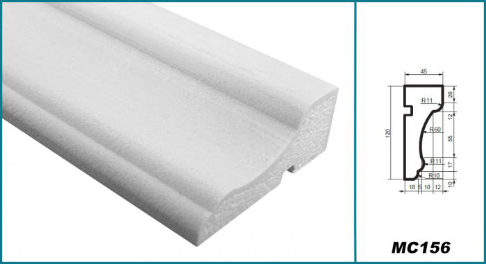 Brâu pentru exterior, MC 156, 12cm x 4.5cm x 200cm [5]