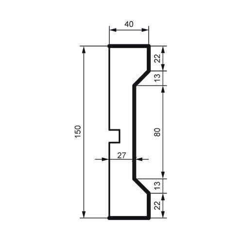 Brâu pentru exterior, MC 161, 15cm x 4cm x 200cm [2]