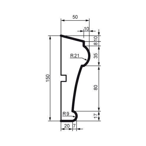 Brâu pentru exterior, MC 164, 15cm x 5 cm x 200 cm [2]