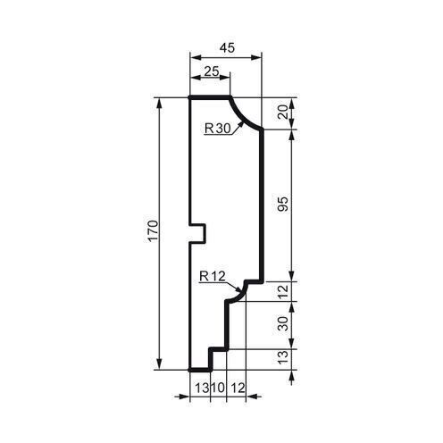 Brâu pentru exterior, MC 167, 17cm x 4.5 cm x 200cm [2]