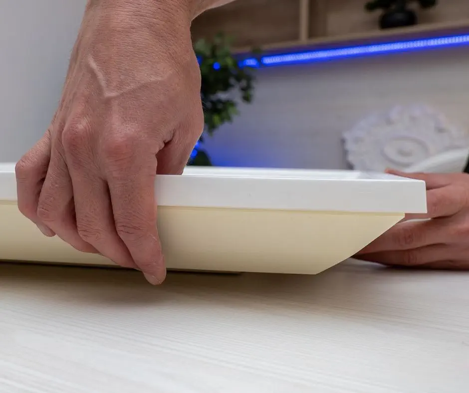 Caseta decorativa tavan/perete din poliuretan, 60x60 cm - R214 [5]