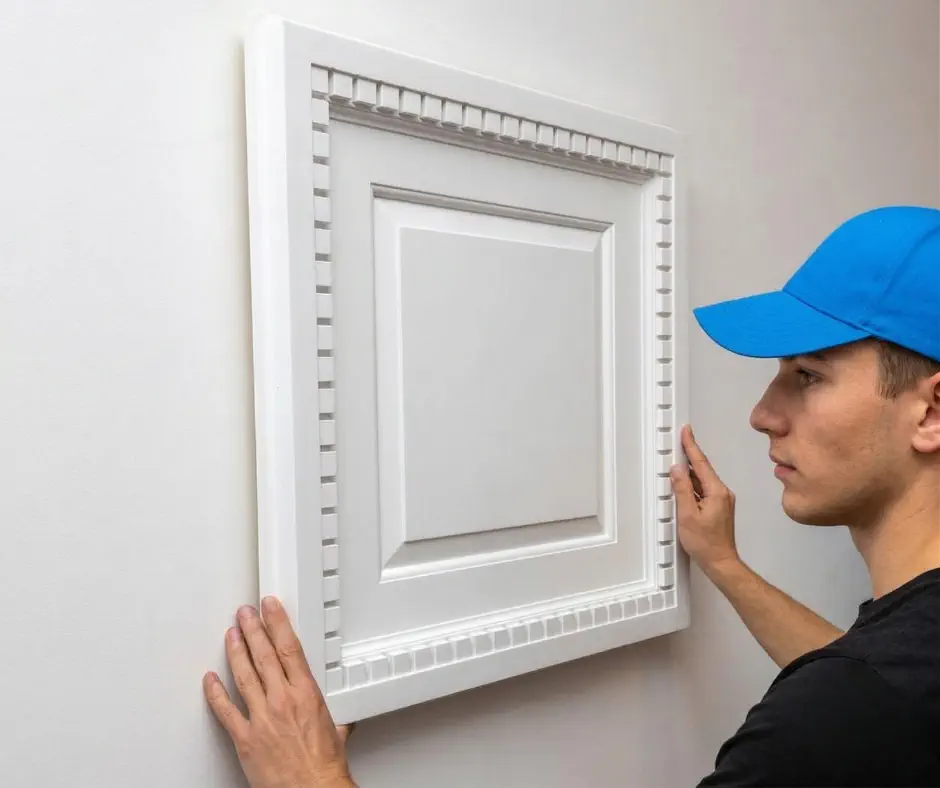 Caseta decorativa tavan/perete din poliuretan, 60x60 cm - R250 [5]