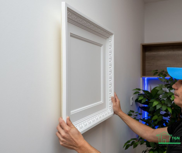 Caseta tavan/perete, din poliuretan R 214, 60cmx60cm [10]