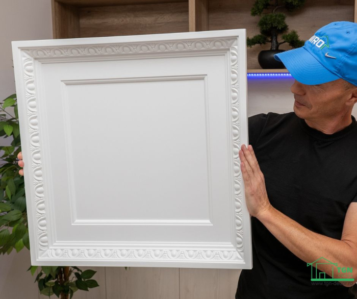 Caseta tavan/perete, din poliuretan R 214, 60cmx60cm [4]