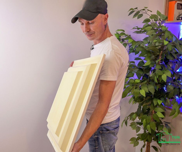 Caseta tavan/perete, din poliuretan R 241, 60cmx60cm [4]