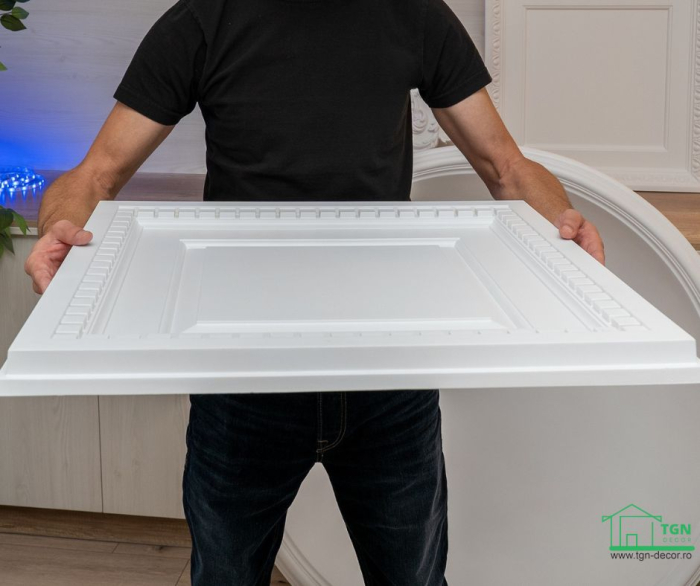 Caseta tavan/perete, din poliuretan R 250, 60cmx60cm [5]