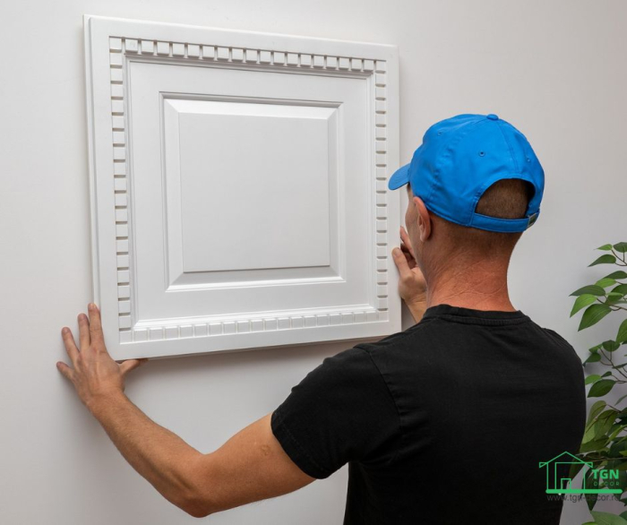 Caseta tavan/perete, din poliuretan R 250, 60cmx60cm [8]