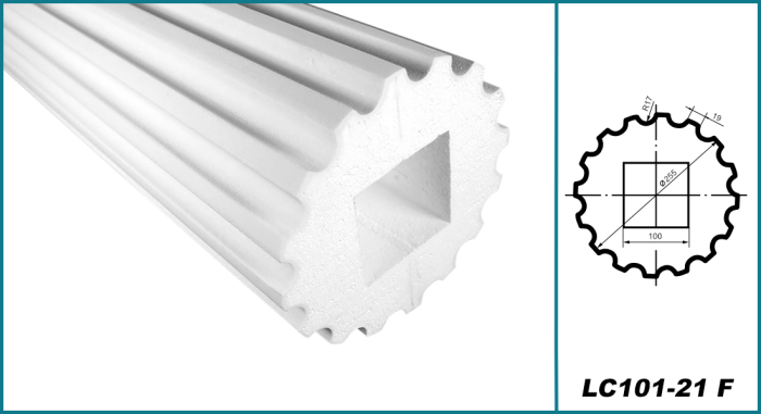 Coloana pentru exterior, LC 101-21F, diametru 25.5cm [4]