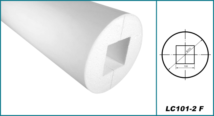 Coloana pentru exterior, LC 101-2F, diametru 25.5cm [2]