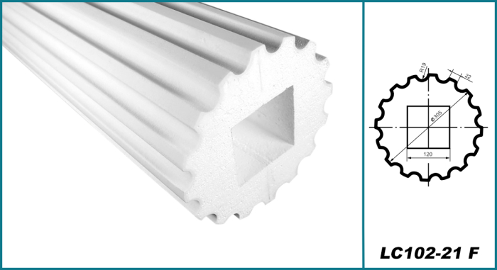 Coloana pentru exterior, LC 102-21F, diametru 30.5cm [3]