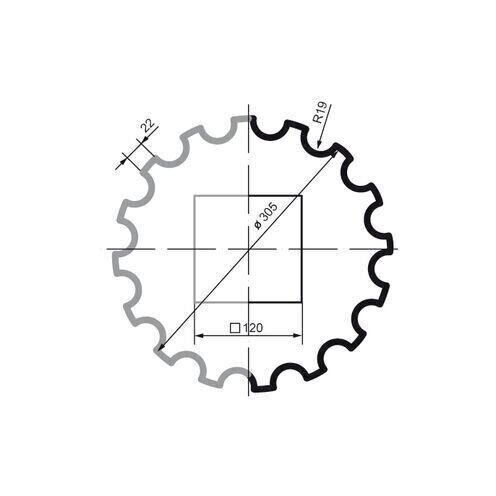 Coloana pentru exterior, LC 102-21F, diametru 30.5cm [2]