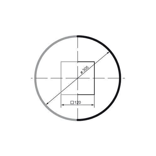 Coloana pentru exterior, LC 102-2F, diametru 30.5cm [2]