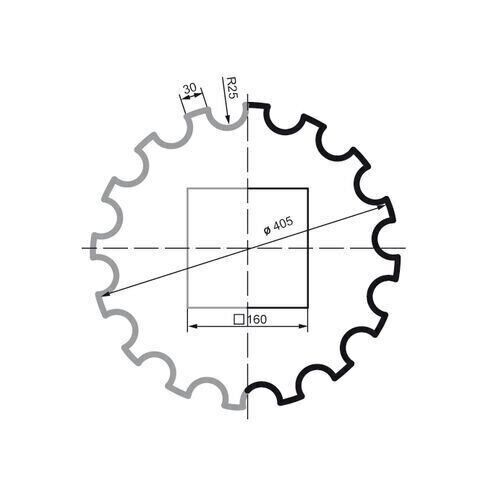 Coloana pentru exterior, LC 103-21F, diametru 40.5cm [2]