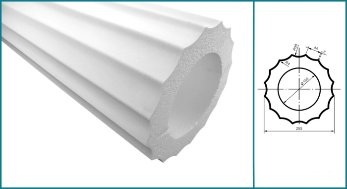 Coloana pentru exterior, LC 104-21F, diametru 25.5cm [4]