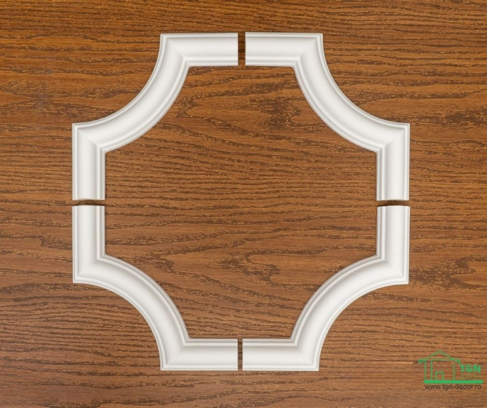 Coltar pentru brau decorativ, din poliuretan, HCR 501-1, 15.4cmx15.4cm [12]