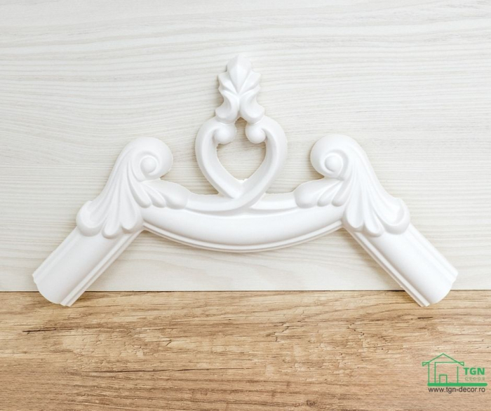 Coltar pentru brau decorativ, din poliuretan, HCR 501-2, 18cmx18cm [6]