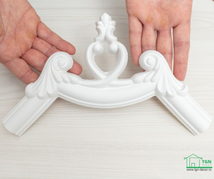 Coltar pentru brau decorativ, din poliuretan, HCR 501-2, 18cmx18cm [8]