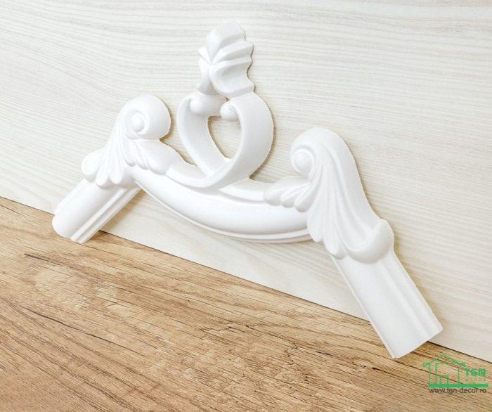 Coltar pentru brau decorativ, din poliuretan, HCR 501-2, 18cmx18cm [5]