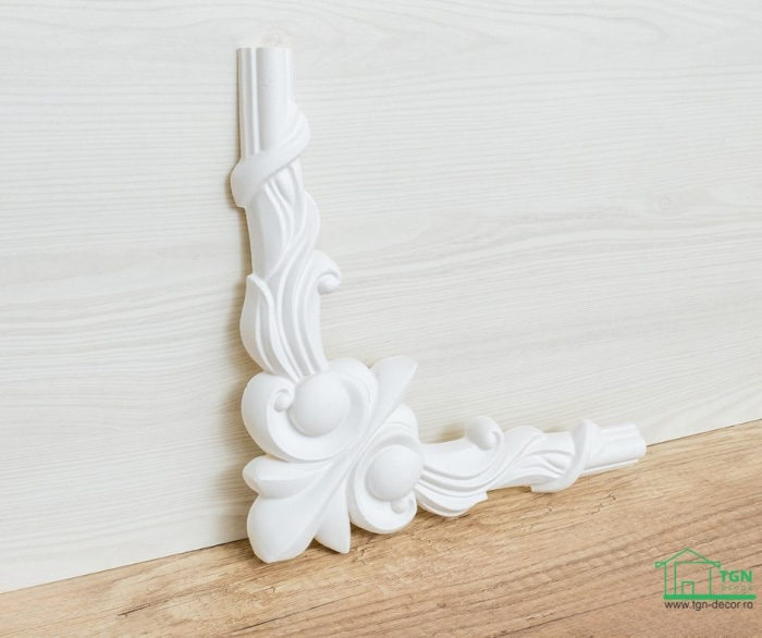 Coltar pentru brau decorativ, din poliuretan, HCR 501-3, 28cmx28cm [5]