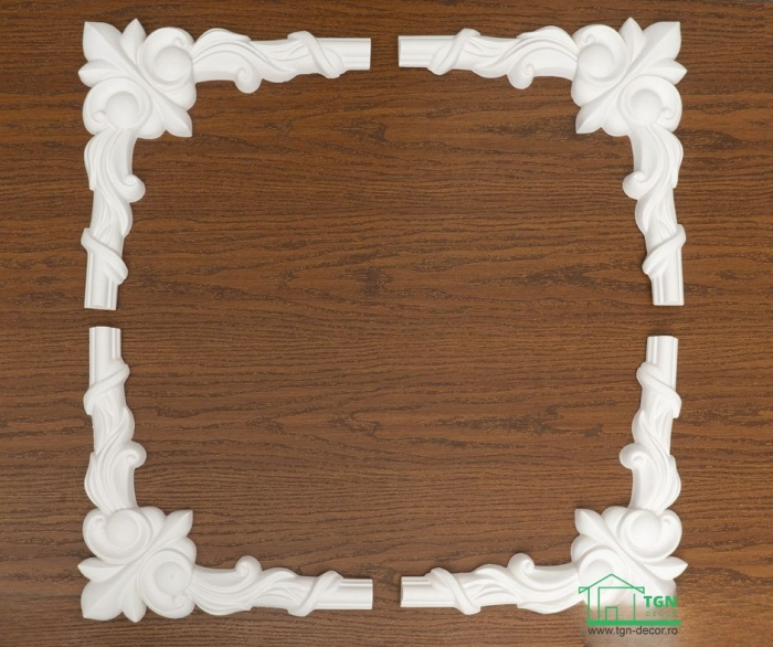 Coltar pentru brau decorativ, din poliuretan, HCR 501-3, 28cmx28cm [12]