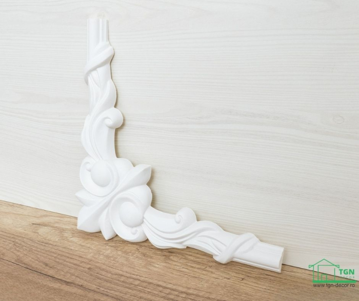 Coltar pentru brau decorativ, din poliuretan, HCR 501-3, 28cmx28cm [7]