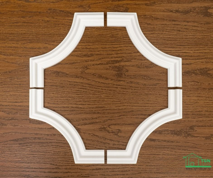 Coltar pentru brau decorativ, din poliuretan, HCR 502-1, 17cmx17cm [11]