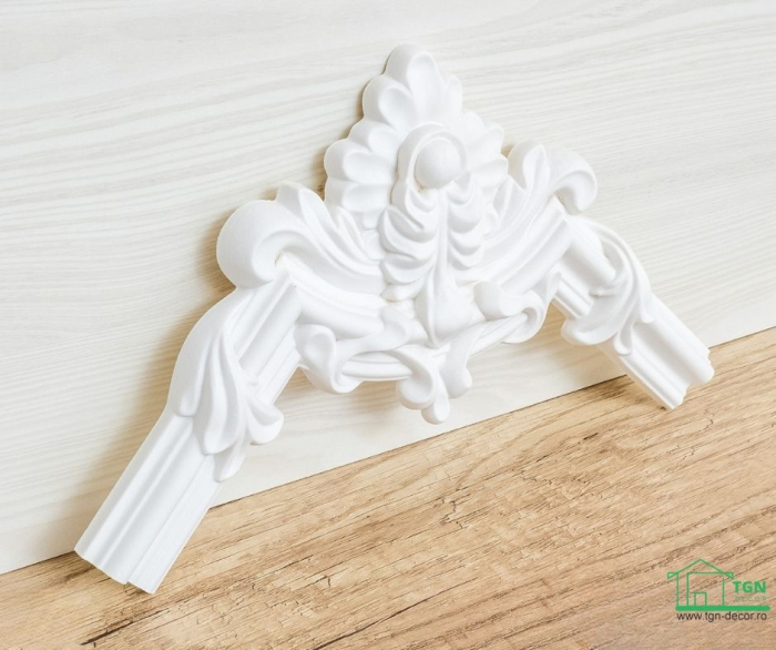 Coltar pentru brau decorativ, din poliuretan, HCR 502-2, 22cmx22cm [4]