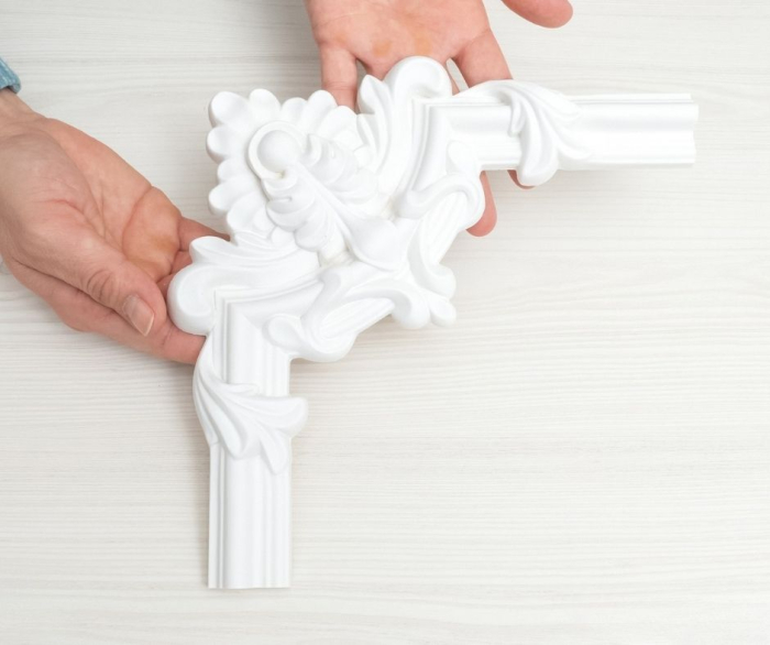 Coltar pentru brau decorativ, din poliuretan, HCR 502-2, 22cmx22cm [7]