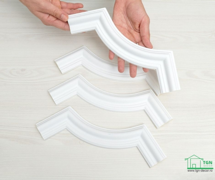 Coltar pentru brau decorativ, din poliuretan, HCR 517-1, 20.5cmx20.5cm [10]