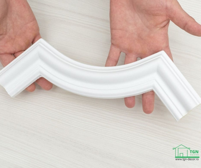 Coltar pentru brau decorativ, din poliuretan, HCR 517-1, 20.5cmx20.5cm [9]