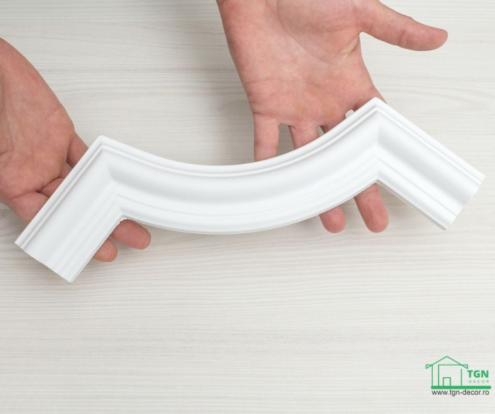 Coltar pentru brau decorativ, din poliuretan, HCR 517-1, 20.5cmx20.5cm [8]