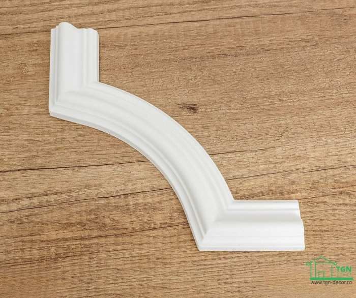 Coltar pentru brau decorativ, din poliuretan, HCR 517-1, 20.5cmx20.5cm [7]