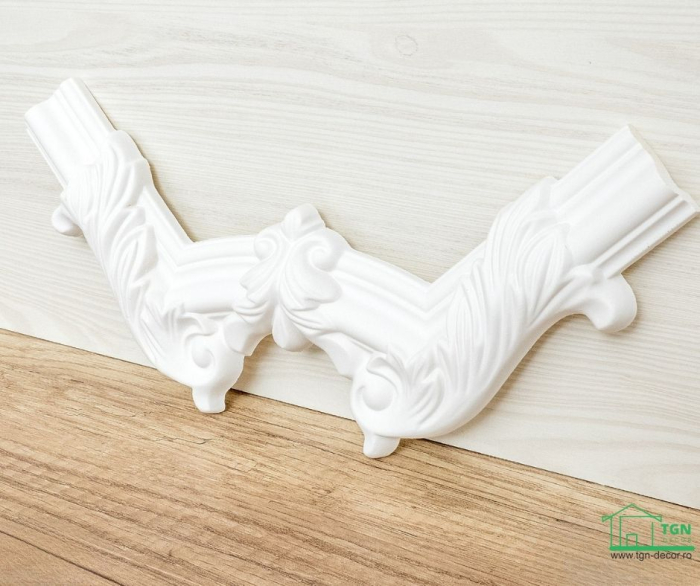 Coltar pentru brau decorativ, din poliuretan, HCR 517-2, 25.8cmx25.8cm [6]