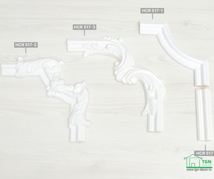 Coltar pentru brau decorativ, din poliuretan, HCR 517-3, 29.6cmx29.6cm [11]