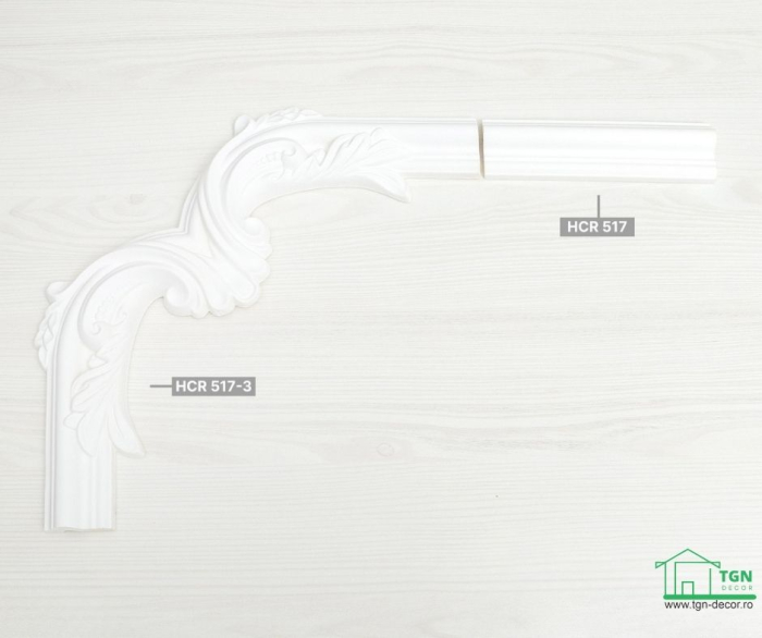 Coltar pentru brau decorativ, din poliuretan, HCR 517-3, 29.6cmx29.6cm [9]