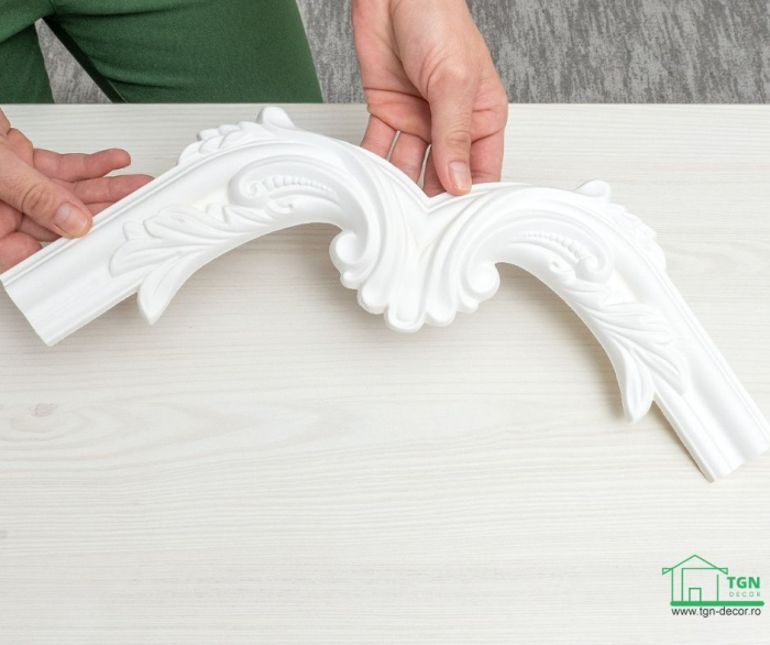 Coltar pentru brau decorativ, din poliuretan, HCR 517-3, 29.6cmx29.6cm [7]