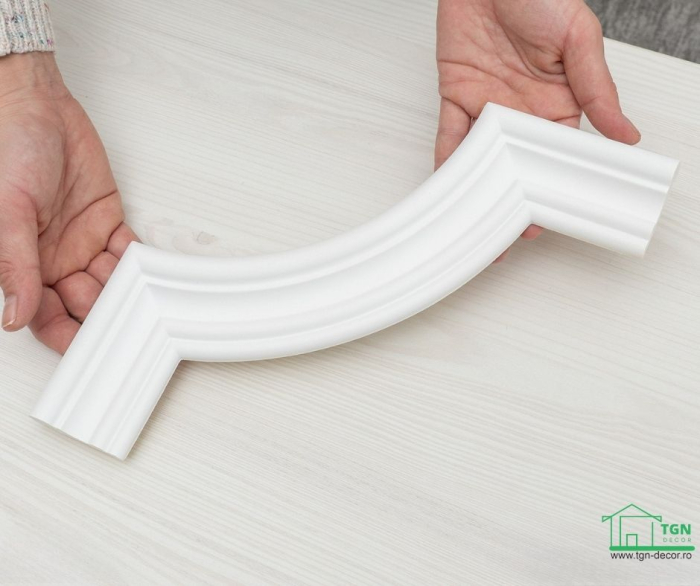 Coltar pentru brau decorativ, din poliuretan, HCR 524-1, 22.5cmx22.5cm [10]